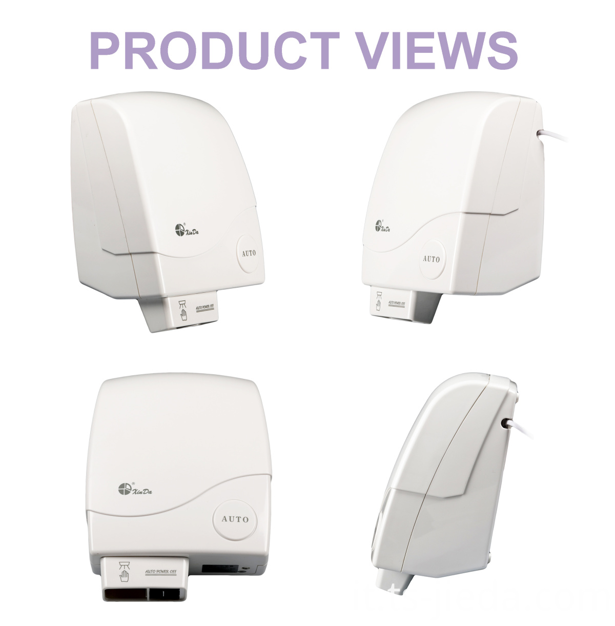 Asciugatrice ad aria calda a mano a bassa potenza Low power hand touch hot air dryer
